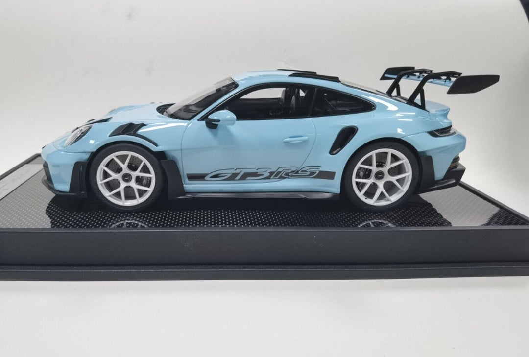 Porsche 911 GT3RS (Light Blue) [Timothy & Pierre] 1/18 scale [Exclusive][Rare]