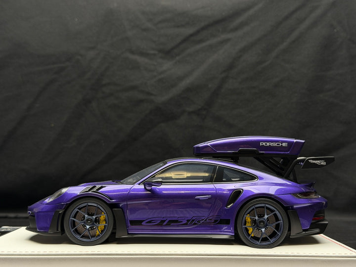 Porsche 911 GT3 RS w/ Roof Rack (Purple/ Black) [IVY Model] 1:18 scale