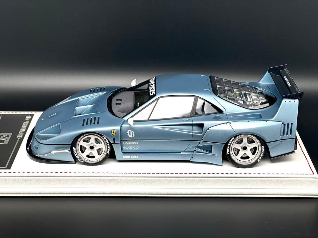 Ferrari F40 LBWK (Metallic Light Blue) [Davis & Giovanni] 1:18 scale