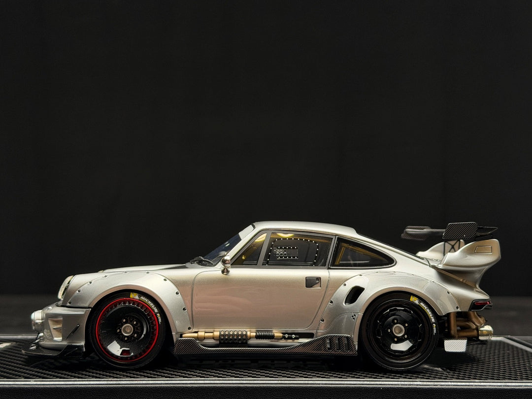 Porsche Carrera RWB 964 Modified Version (Silver) [MCM] 1/18 scale