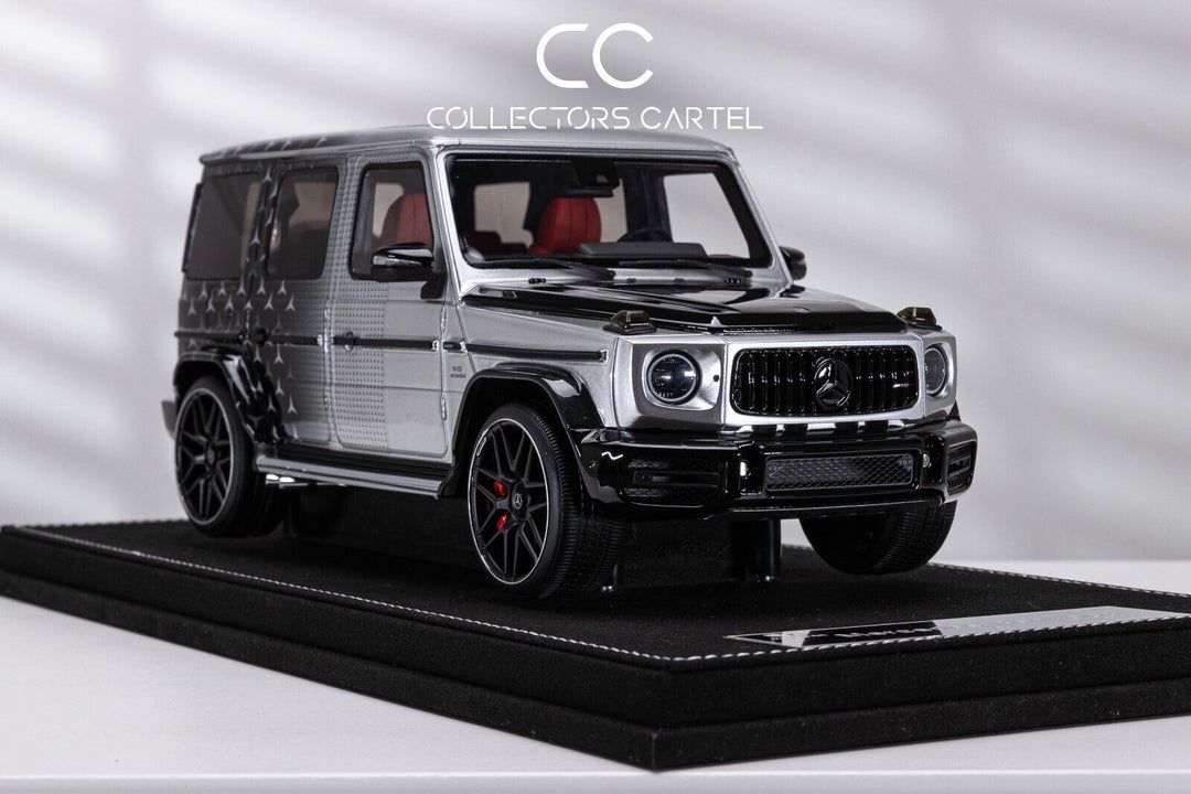 Mercedes-Benz AMG G63 (Silver/ Petronas Decals) [Vehicle Art] 1/18 scale