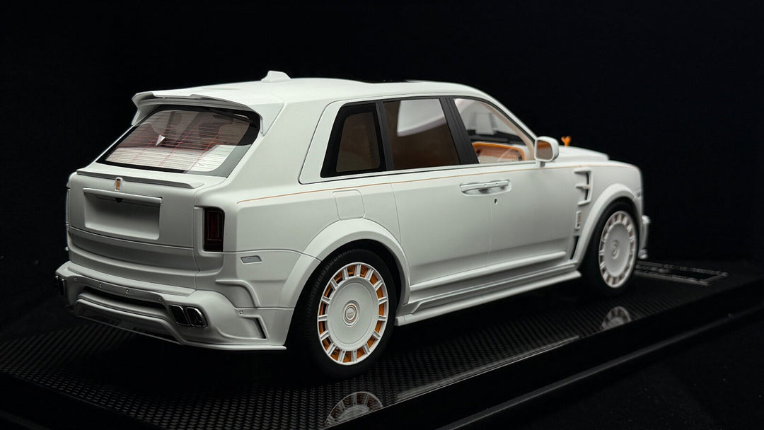 Rolls-Royce Cullinan Mansory (Matte White/ Orange) [Custom] 1/18 scale