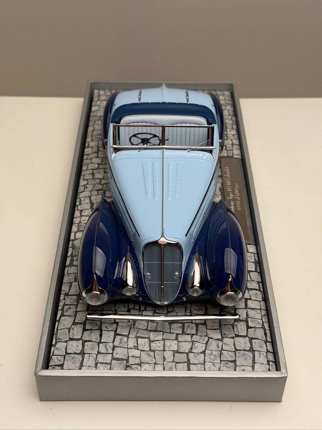1937 Delahaye Type 135-M Cabriolet (Two-Tone Blue) [MINICHAMPS] 1/18 scale
