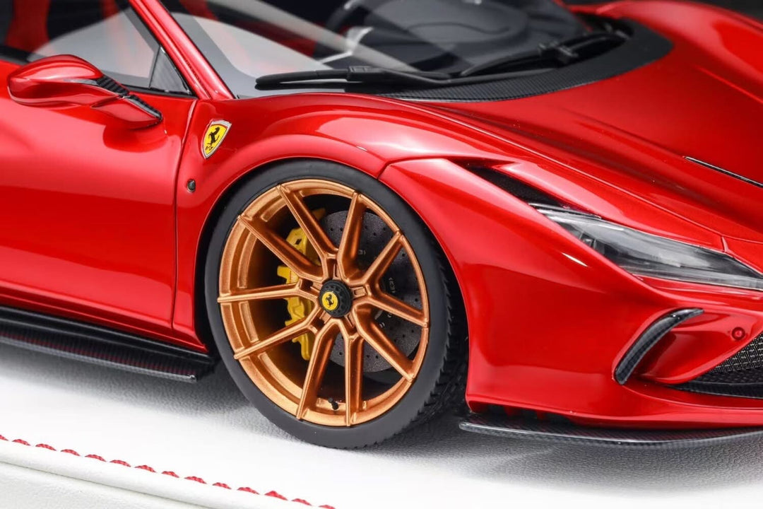 Ferrari F8 Tributo NOVITEC (Candy Red/ Gold Rims) [Davis & Giovanni] 1/18 scale