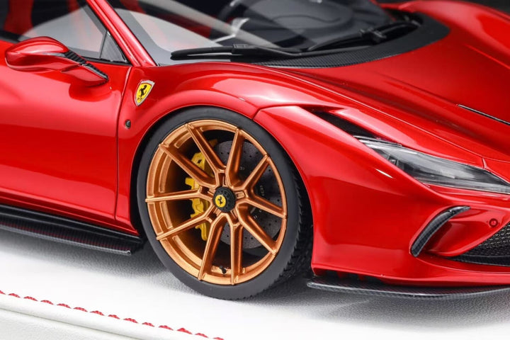 Ferrari F8 Tributo NOVITEC (Candy Red/ Gold Rims) [Davis & Giovanni] 1/18 scale