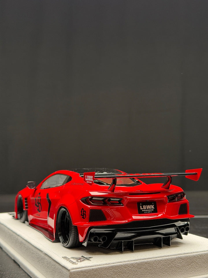 Chevrolet Corvette C8 LBWK (Red) [BBA Model] 1/18 scale