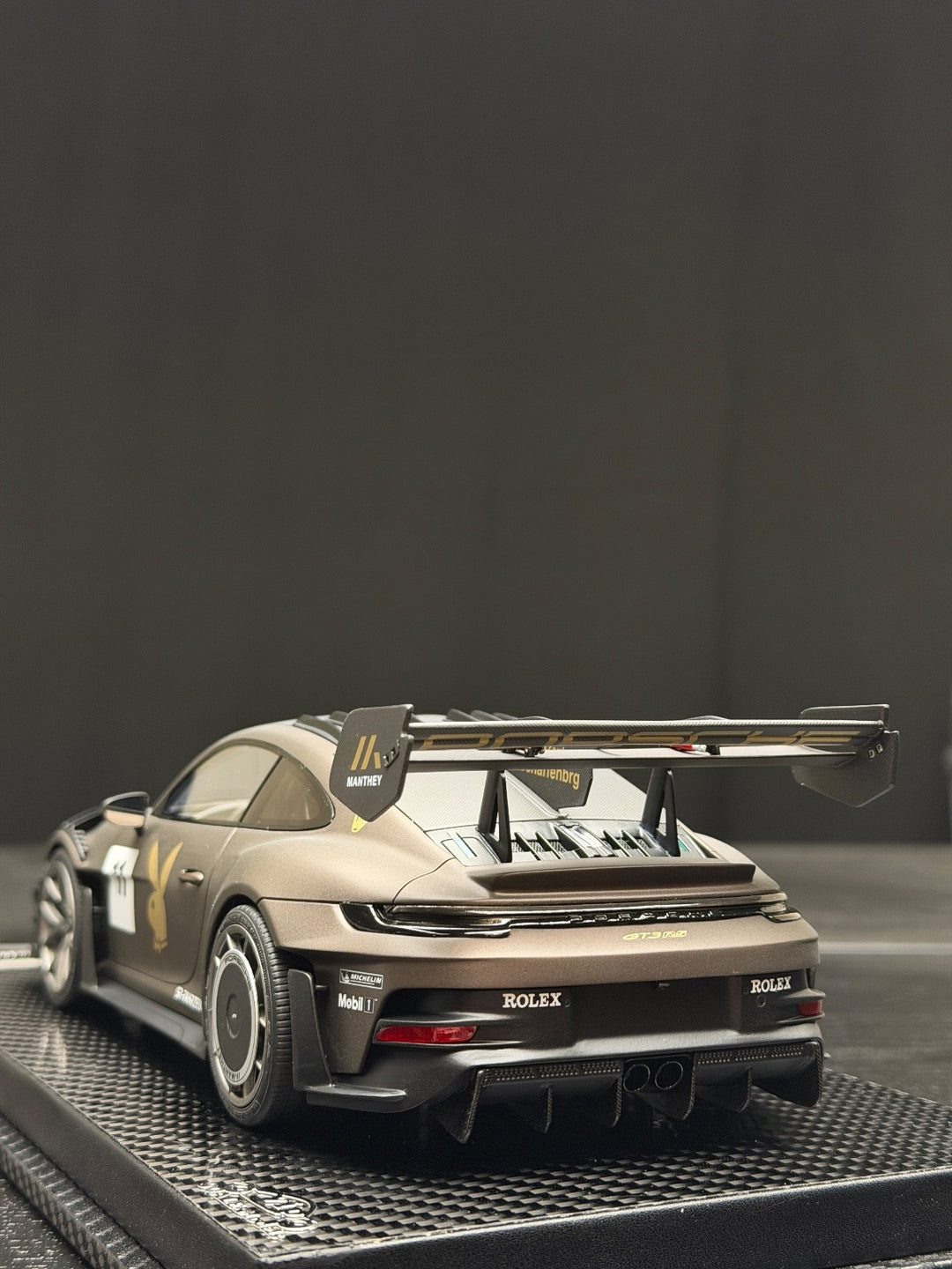 Porsche Gt3 RS MR (Matte Dark Brown) [VIP scale Models] 1/18 scale