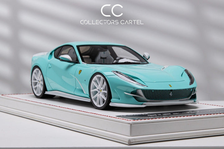 Ferrari 812 Superfast NOVITEC (Tiffany Blue/White Carbon)[Davis & Giovanni] 1:18