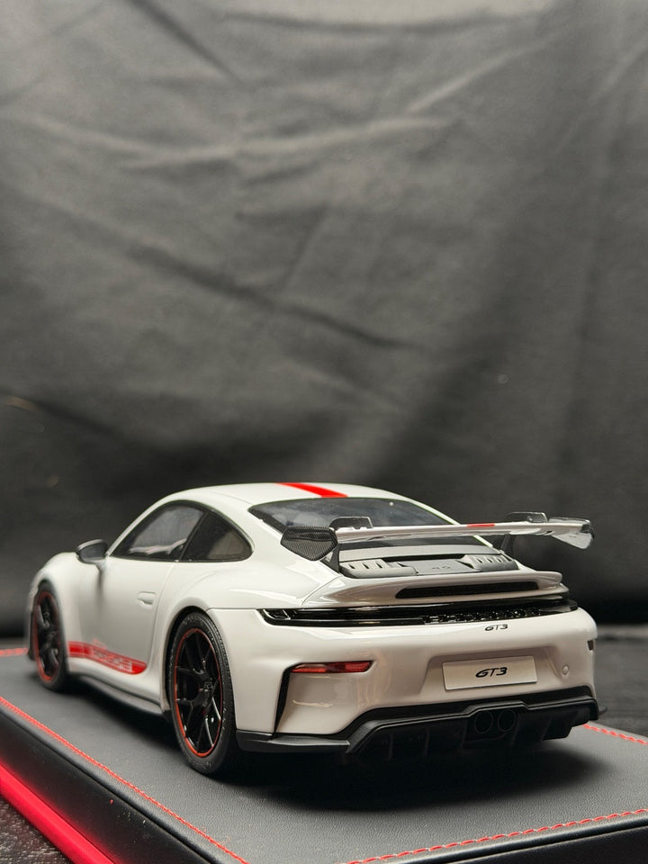 Porsche 911 GT3 (White/ Red) [IVY Model] 1:18 scale