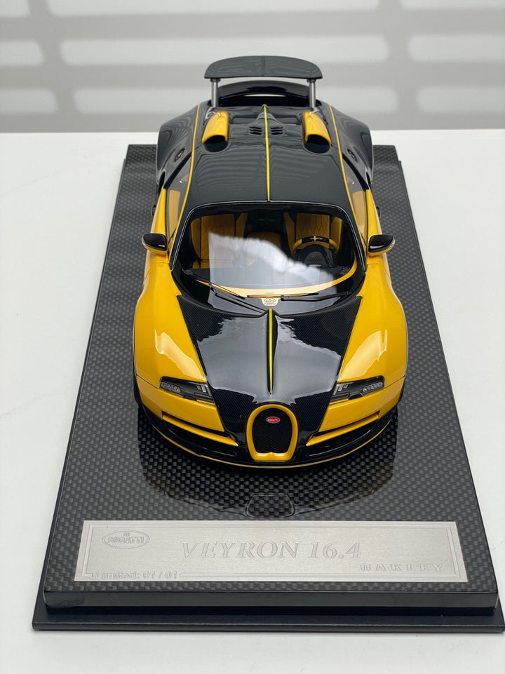 Bugatti Veyron Oakley Design (Black/ Yellow)  1/18 scale - 1 OF 1