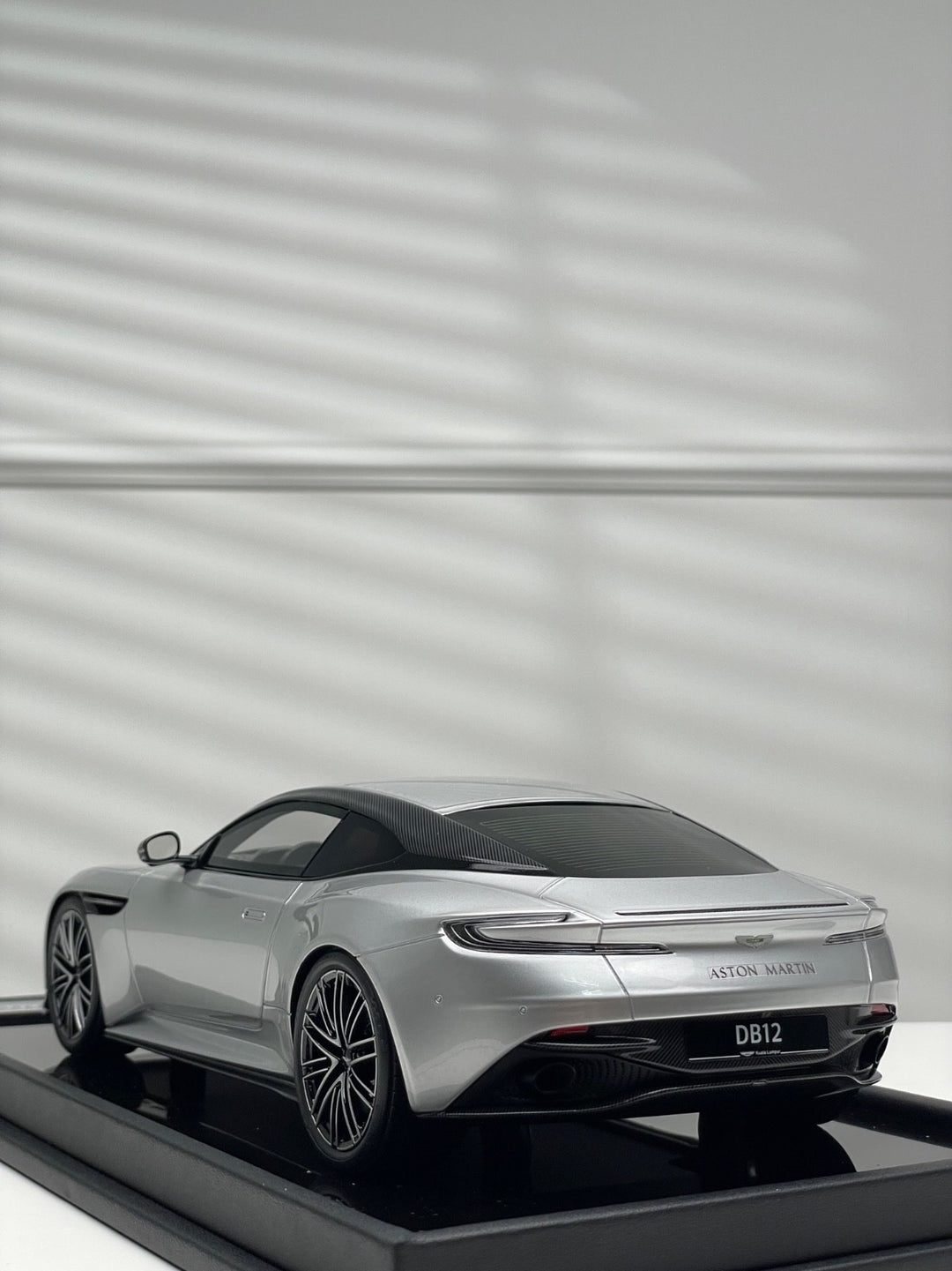 Aston Martin DB12 Coupe (Silver) [Motorhelix] 1/18 scale