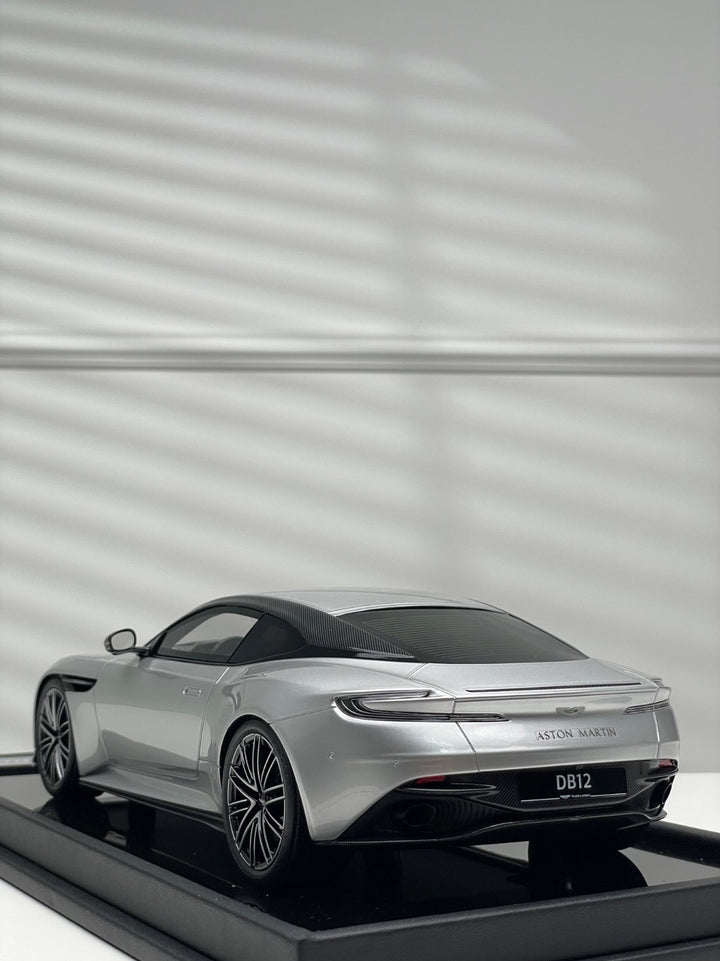 Aston Martin DB12 Coupe (Silver) [Motorhelix] 1/18 scale