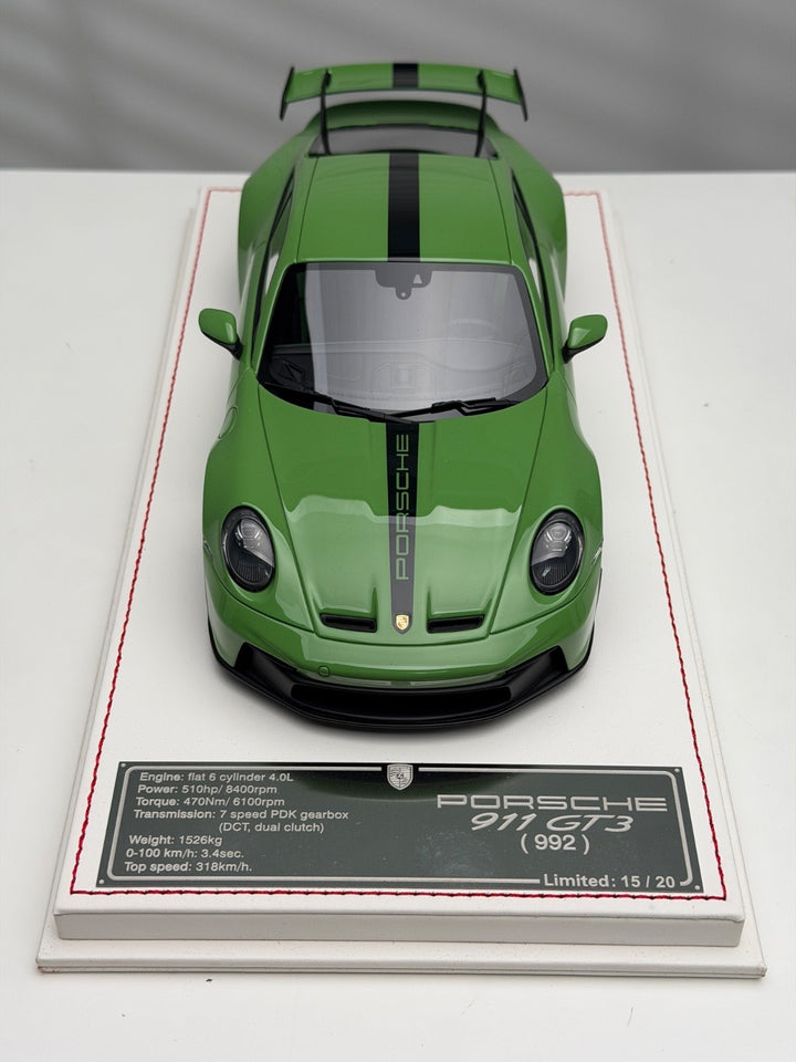Porsche 911 GT3 (Pale Green, Black Stripes) [Davis & Giovanni] 1/18 scale