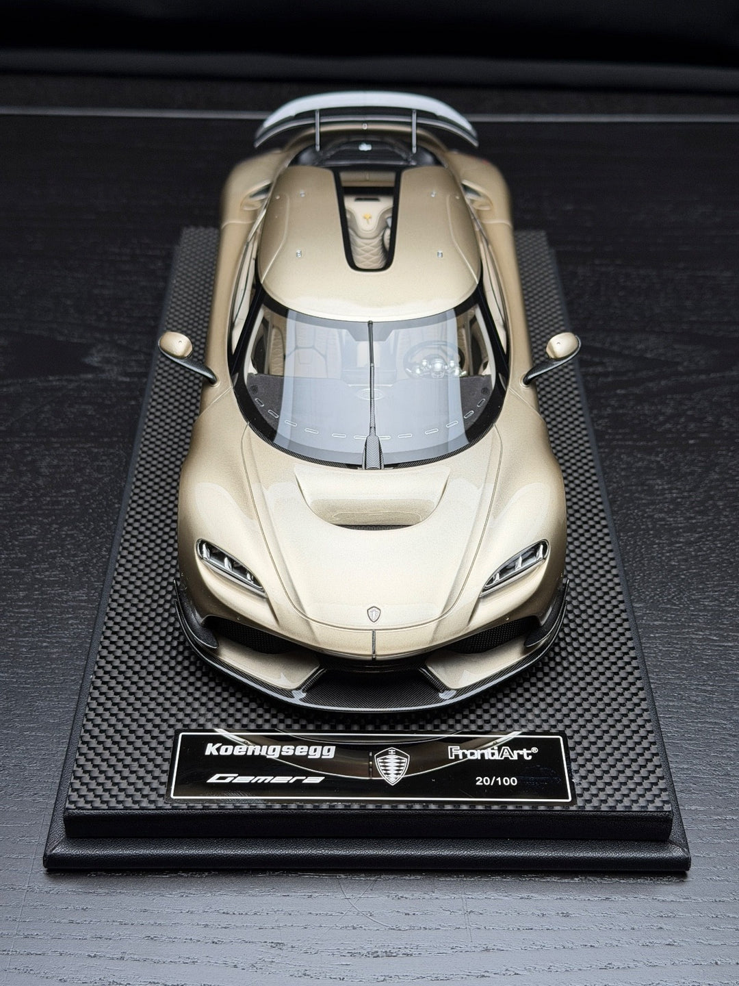 Koenigsegg Gemera (Champagne Gold) [FrontiArt] 1:18 scale