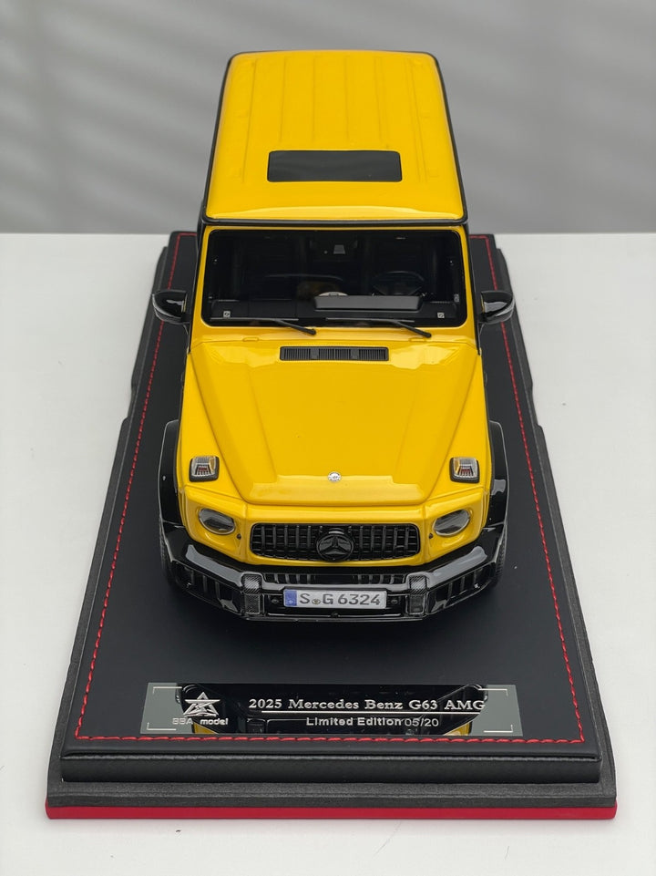 Mercedes-Benz AMG G63 2025 (Yellow) [BBA Model] 1/18 scale