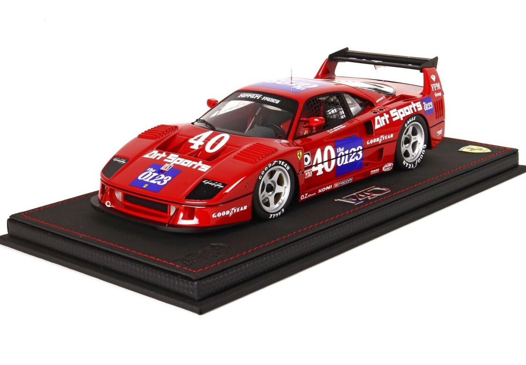 1/18 BBR Ferrari F40 1990 IMSA TOPEKA ART SPORTS #40 Schlesser RARE 227/299