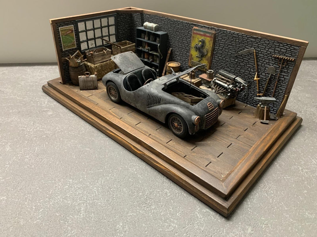Classic Ferrari Barn Find/ Garage Diorama [1:18 scale]