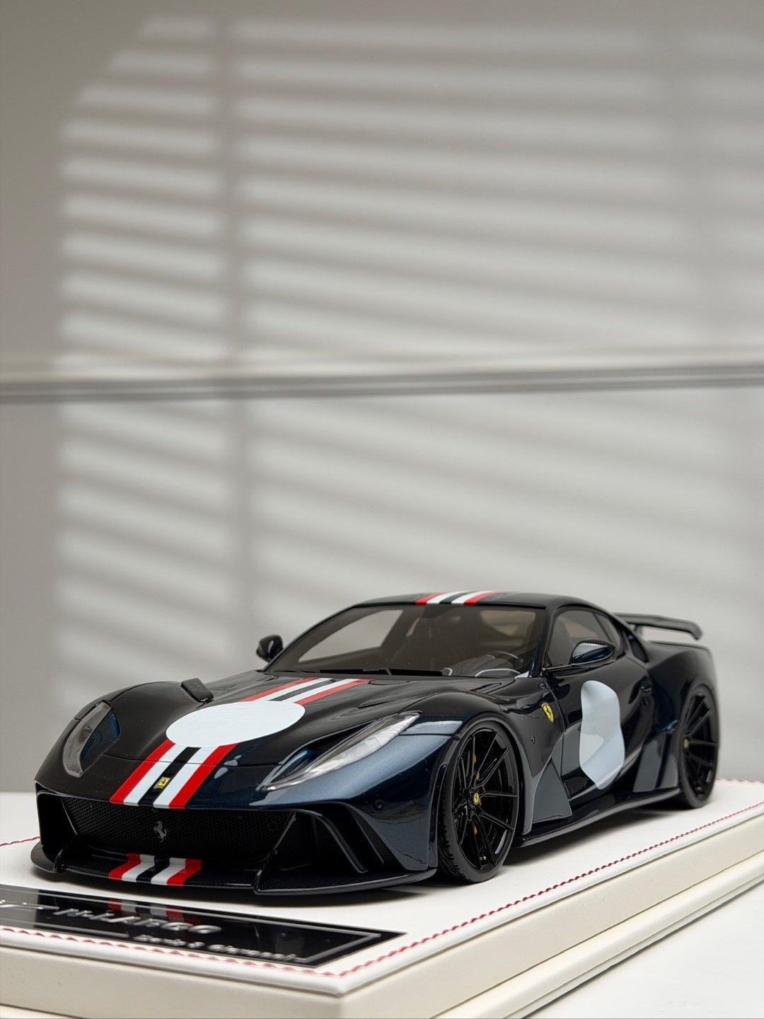 Ferrari 812 N-LARGO NOVITEC (Dark Blue) [Davis & Giovanni] 1/18 scale - 1 OF 1