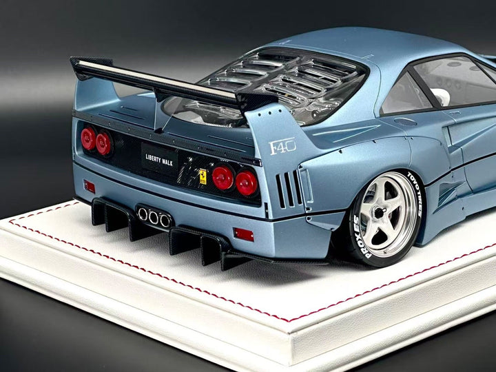 Ferrari F40 LBWK (Metallic Light Blue) [Davis & Giovanni] 1:18 scale