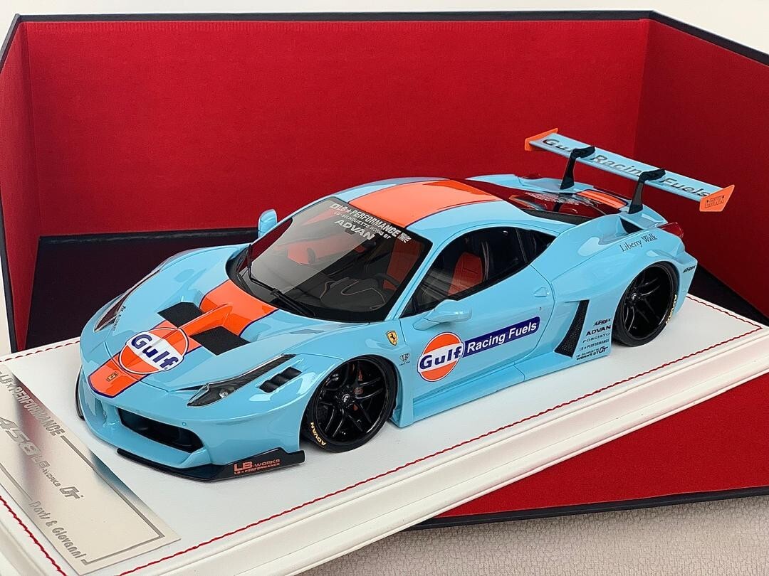 Ferrari 458 GT LBWK (Gulf) [Davis & Giovanni] 1/18 scale