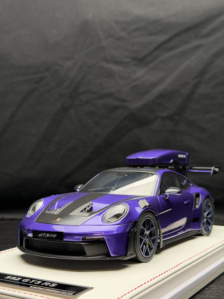 Porsche 911 GT3 RS w/ Roof Rack (Purple/ Black) [IVY Model] 1:18 scale