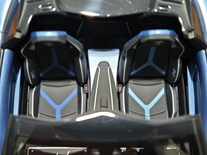 Lamborghini Aventador SVJ Roadster (Blue Carbon) [Davis & Giovanni] 1:18 scale