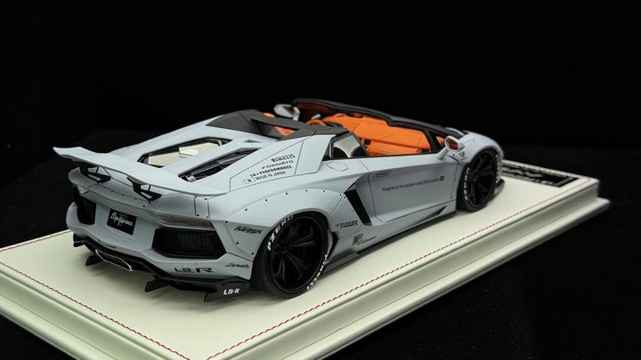 Lamborghini Aventador Roadster LBWK (Matte Gray) [Davis & Giovanni] 1:18 1 OF 1