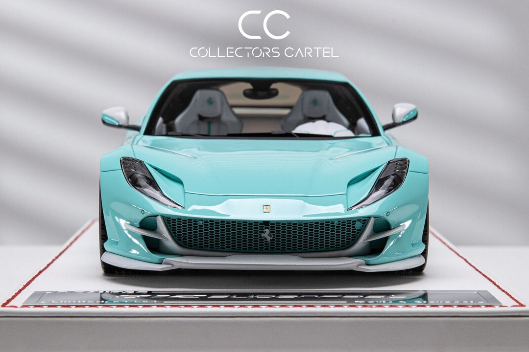 Ferrari 812 Superfast NOVITEC (Tiffany Blue/White Carbon)[Davis & Giovanni] 1:18