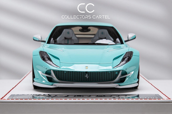 Ferrari 812 Superfast NOVITEC (Tiffany Blue/White Carbon)[Davis & Giovanni] 1:18