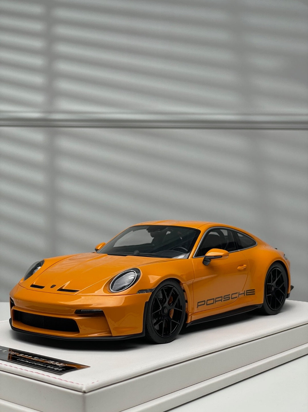 Porsche 911 S/T (Orange/ Black Rims) [Ivy Merit Model] 1/18 scale