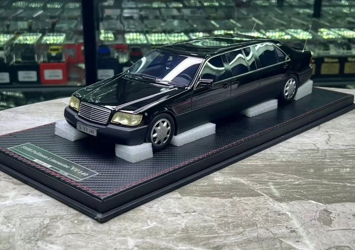 Mercedes-Benz S600 Pullman Limousine W140 (Black) [FrontiArt] 1:18 scale