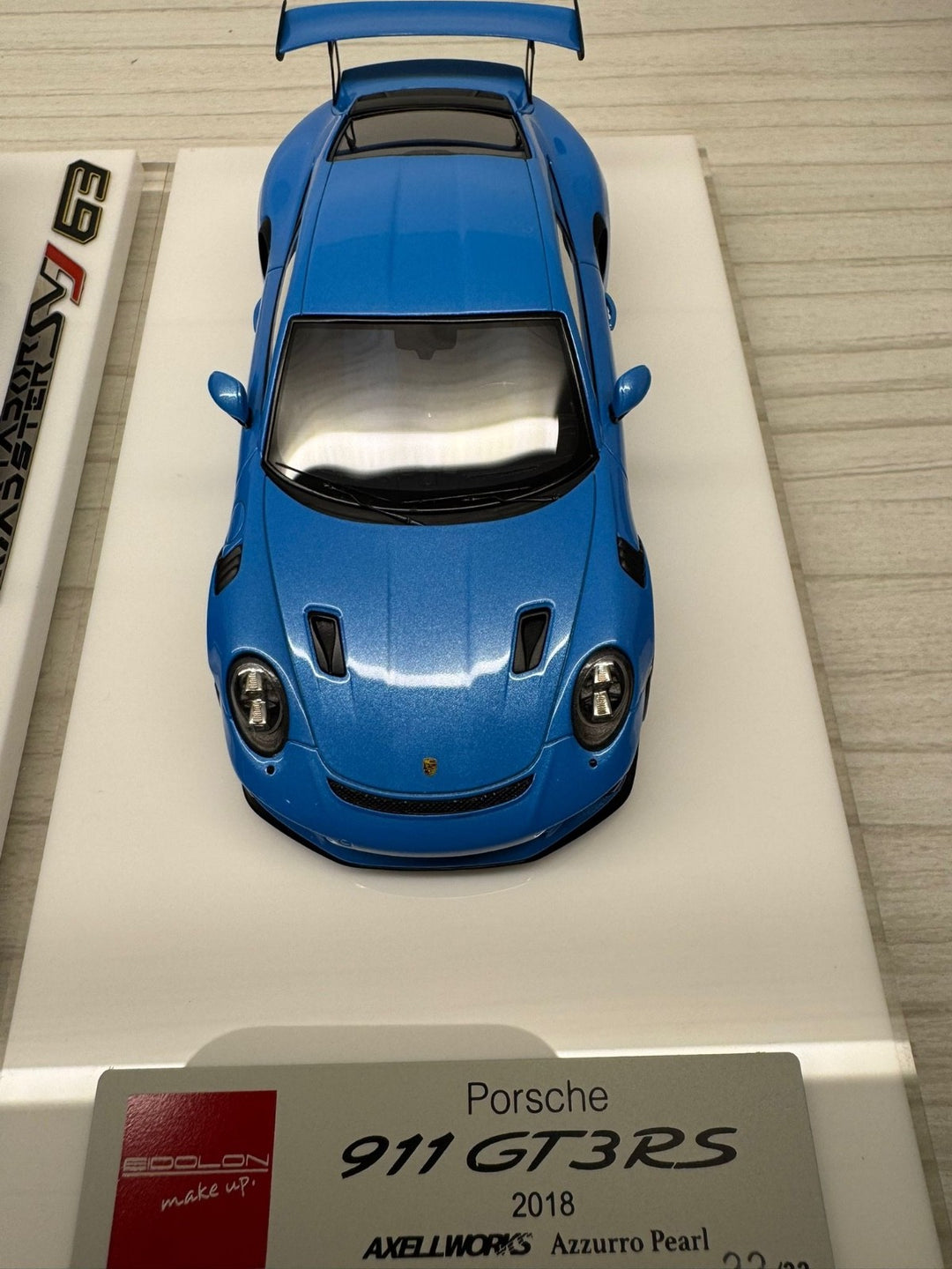 Porsche 911 GT3 RS (Azzurro Pearl) [Make Up AXELLWORKS] 1:43 scale