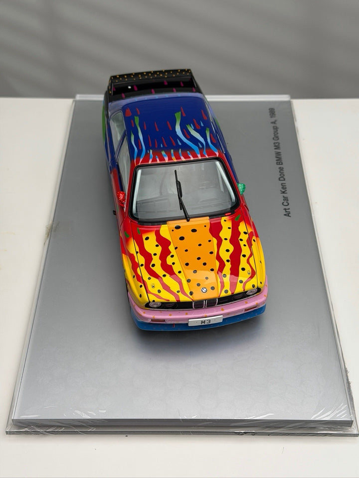 3 Art BMW Art Cars (Ken Done ,Jagamara ,Cesar Manrique[MINICHAMPS] 1/18 scale