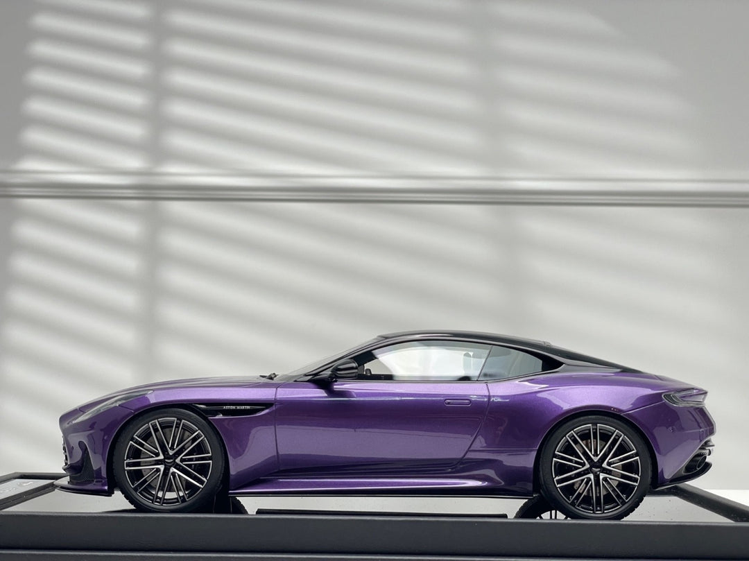 Aston Martin DB12 Coupe (Purple) [Motorhelix] 1/18 scale