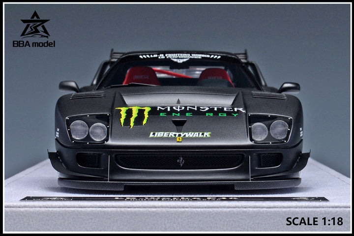 Ferrari F40 LBWK (MONSTER Energy Decals) [BBA Model] 1/18 scale