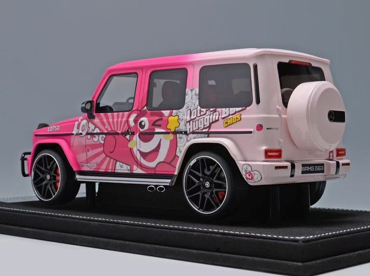 Mercedes-Benz AMG G63 (Pink Lots-o'-Huggin' Bear Decals)[Vehicle Art] 1/18 scale