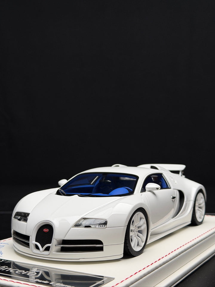 BUGATTl Veyron Mansory "Vincero" (White - SIGNED) [Davis & Giovanni] 1:18 scale