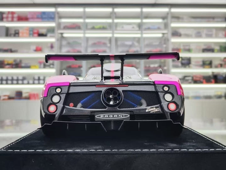 Pagani Zonda Cinque (Flash Pink/ Carbon) [Henson & Heaven] 1/18 scale
