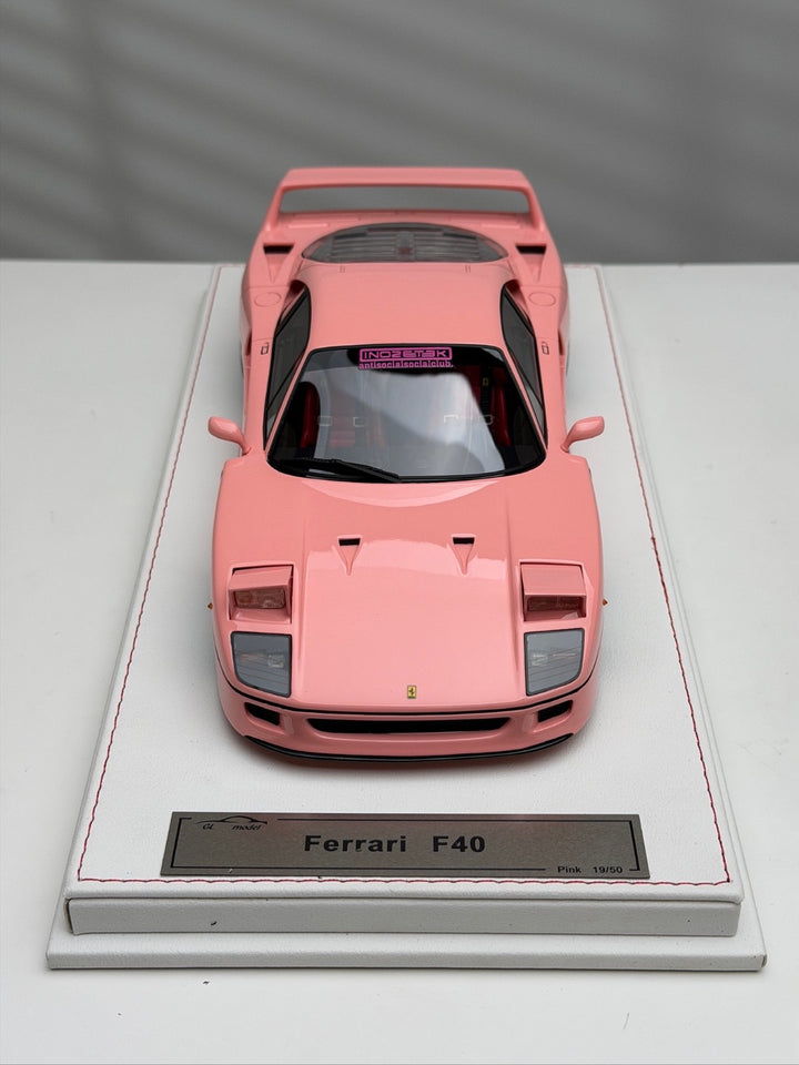 Ferrari F40 (Pink Anti Social Social Club) [GL Model] 1/18 scale