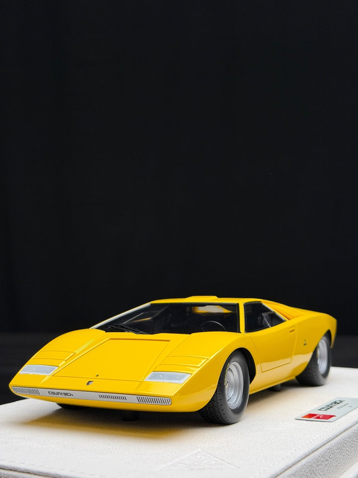 Lamborghini Countach LP500 (Yellow) [MakeUp Eidolon] 1/18 scale