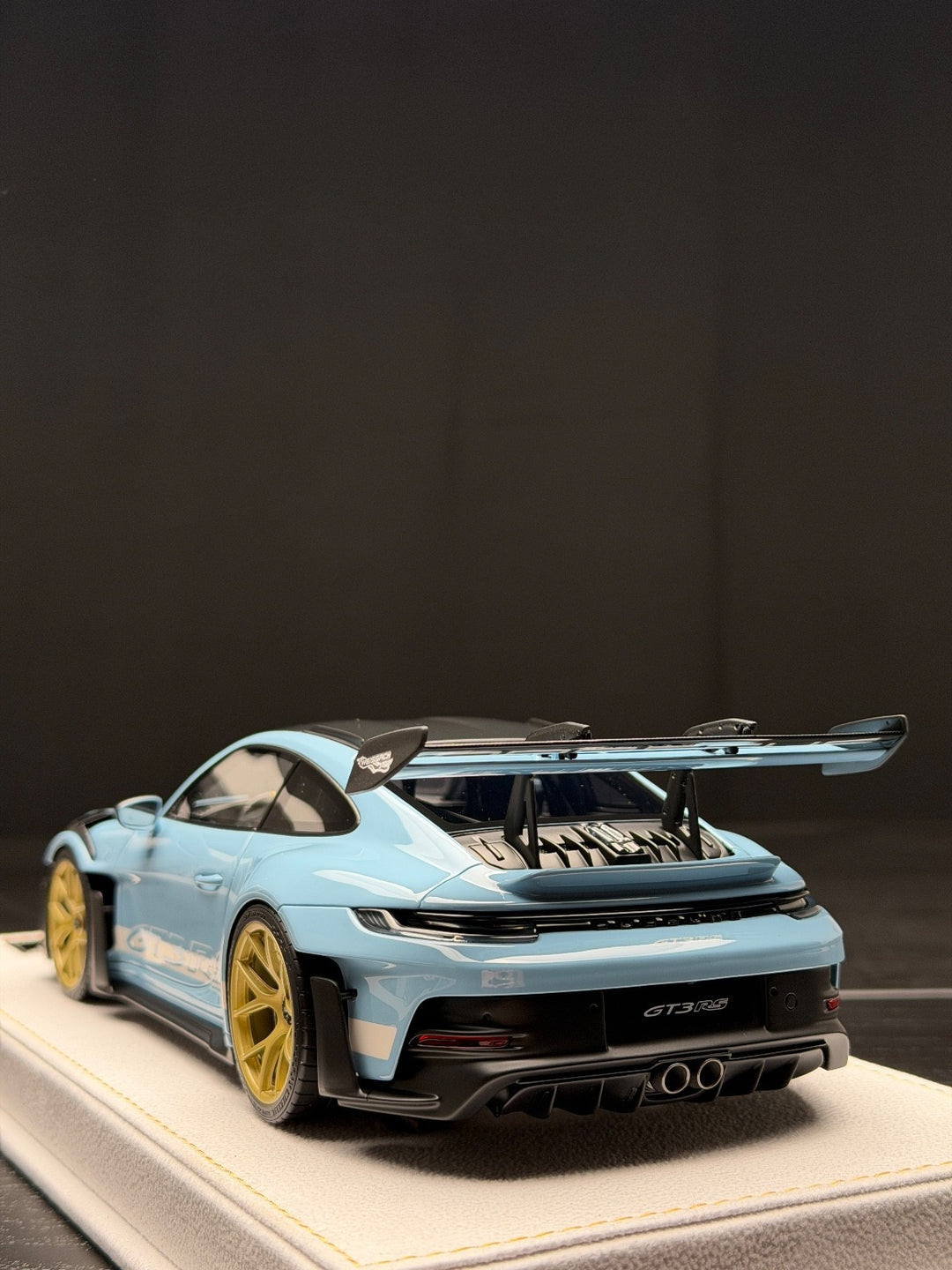 Porsche 911 GT3 RS (Light Blue/ White) [H&H] 1/18 scale