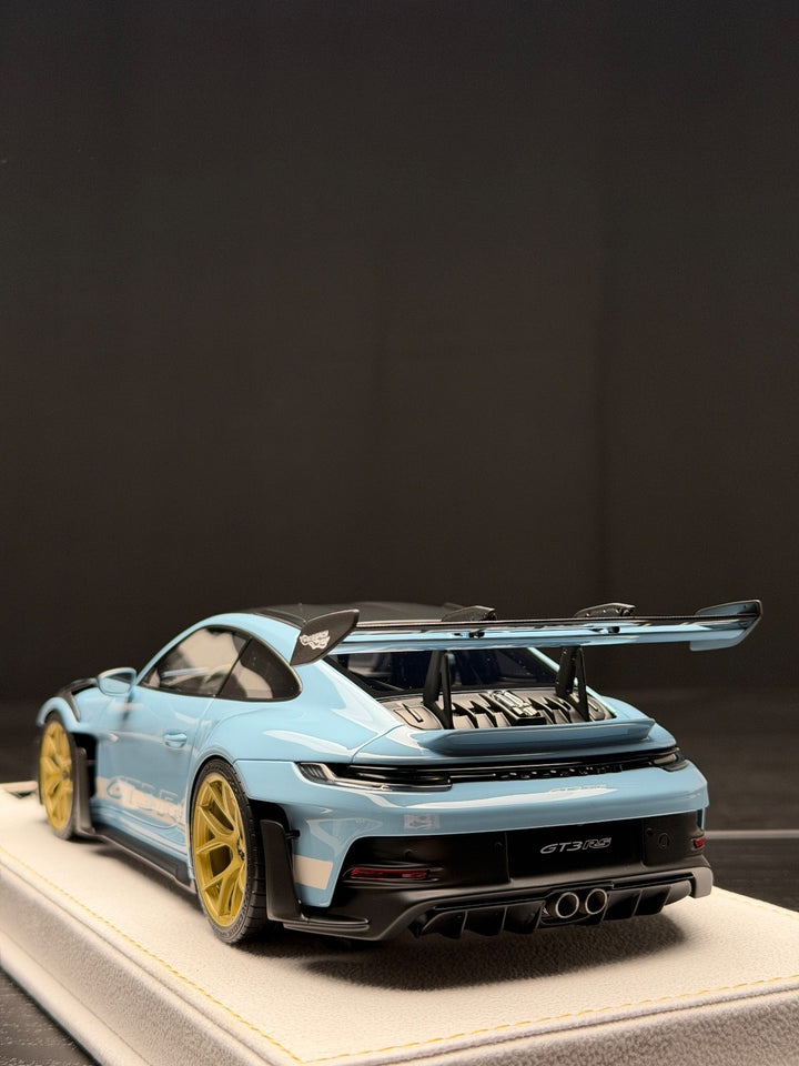 Porsche 911 GT3 RS (Light Blue/ White) [H&H] 1/18 scale