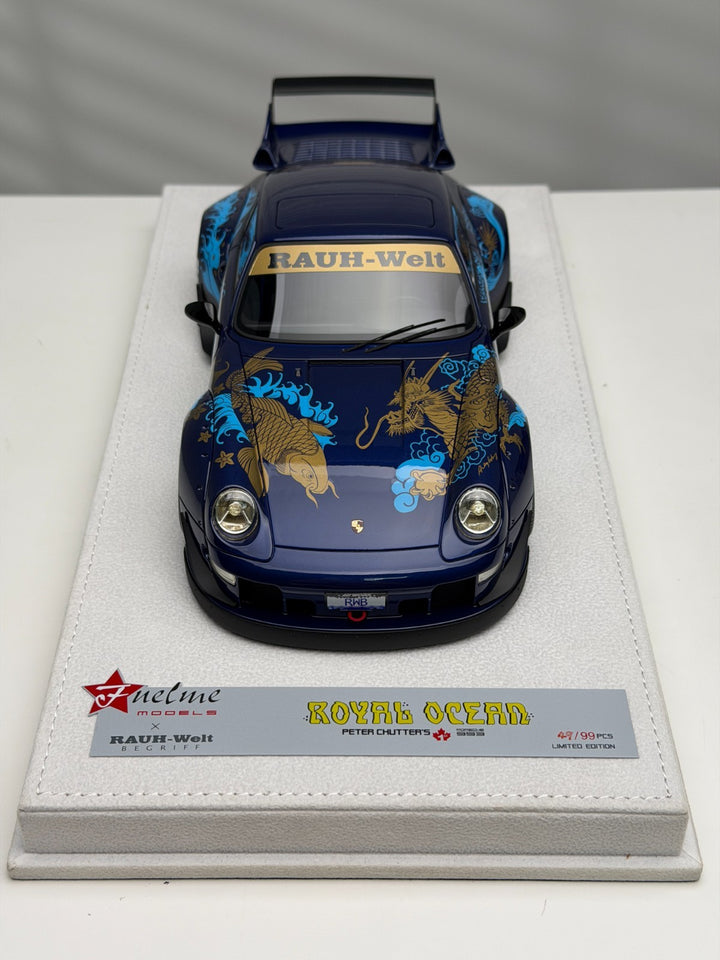 Porsche 911 993 RWB (Royal Ocean Peter Chutter's) [FuelMe Model] 1/18 scale