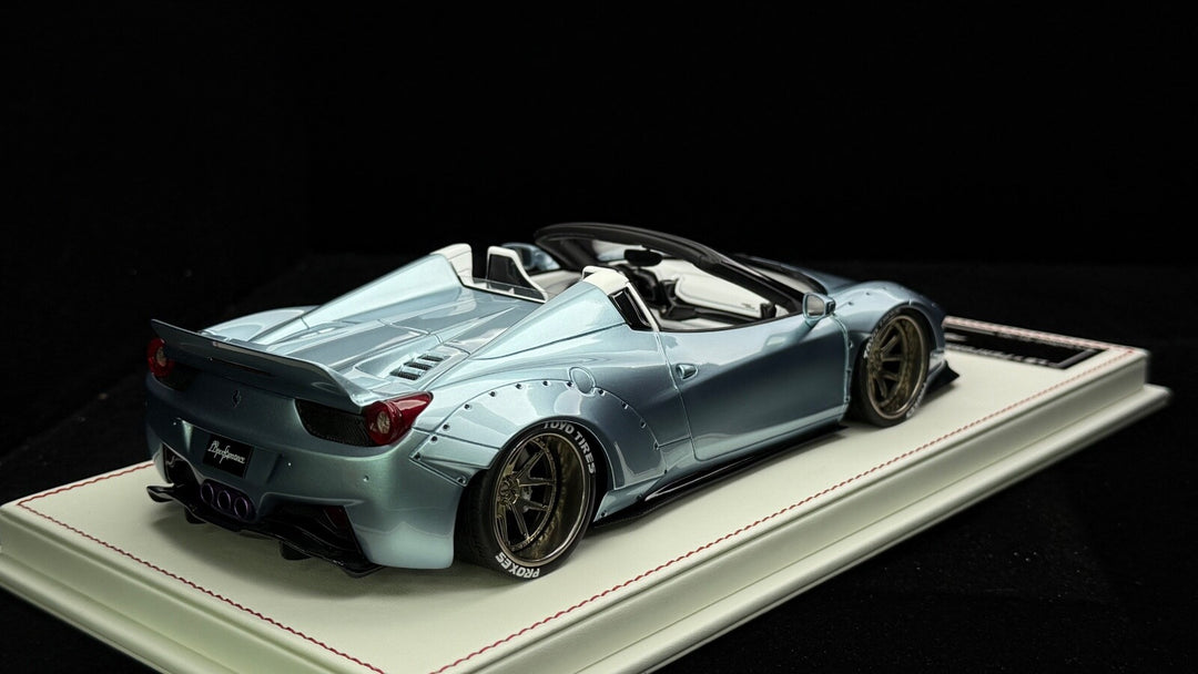Ferrari 458 Spider LBWK (Ice Blue) [Davis & Giovanni] 1:18 1 OF 1