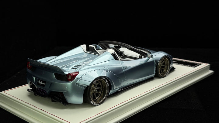 Ferrari 458 Spider LBWK (Ice Blue) [Davis & Giovanni] 1:18 1 OF 1