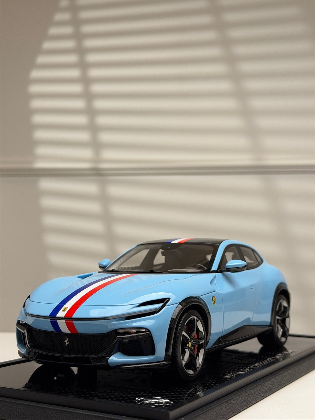 Ferrari Purosangue (Blue/ French Flag Stripe) [BBR] 1:18 scale