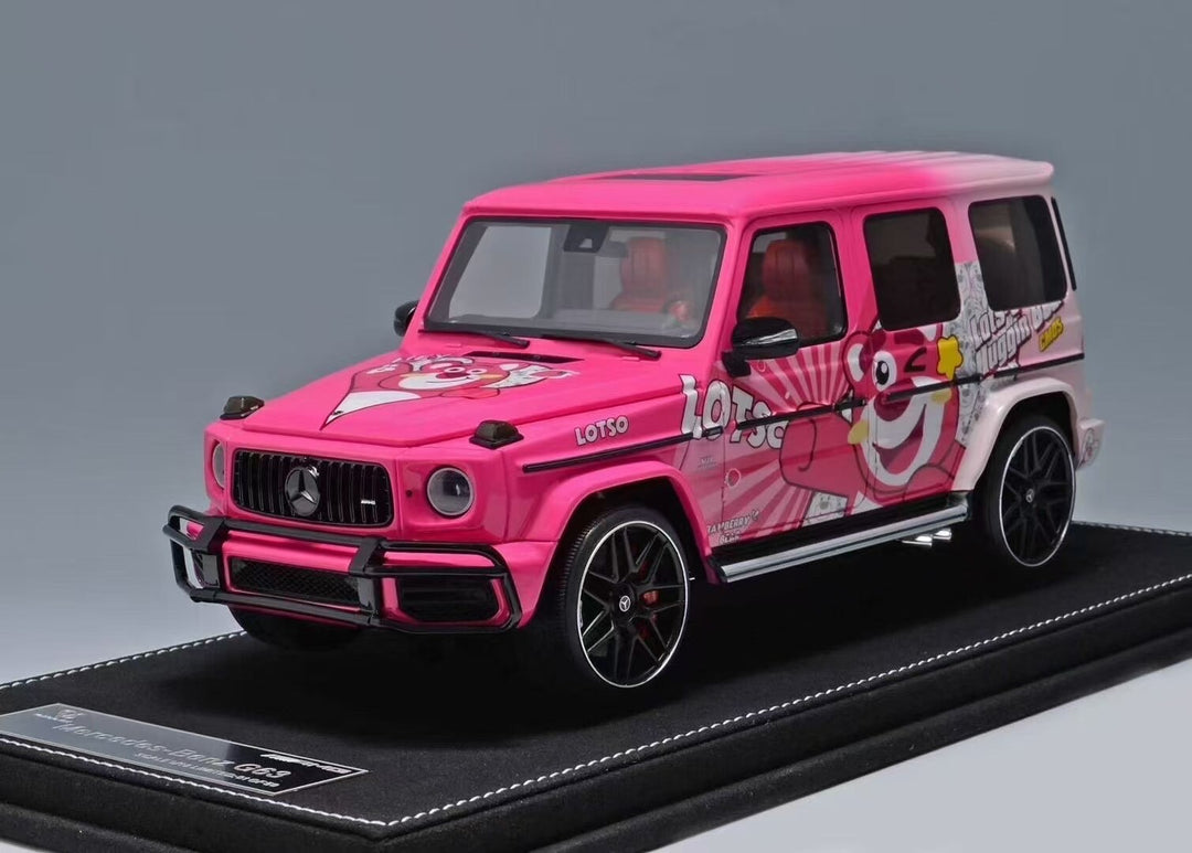 Mercedes-Benz AMG G63 (Pink Lots-o'-Huggin' Bear Decals)[Vehicle Art] 1/18 scale