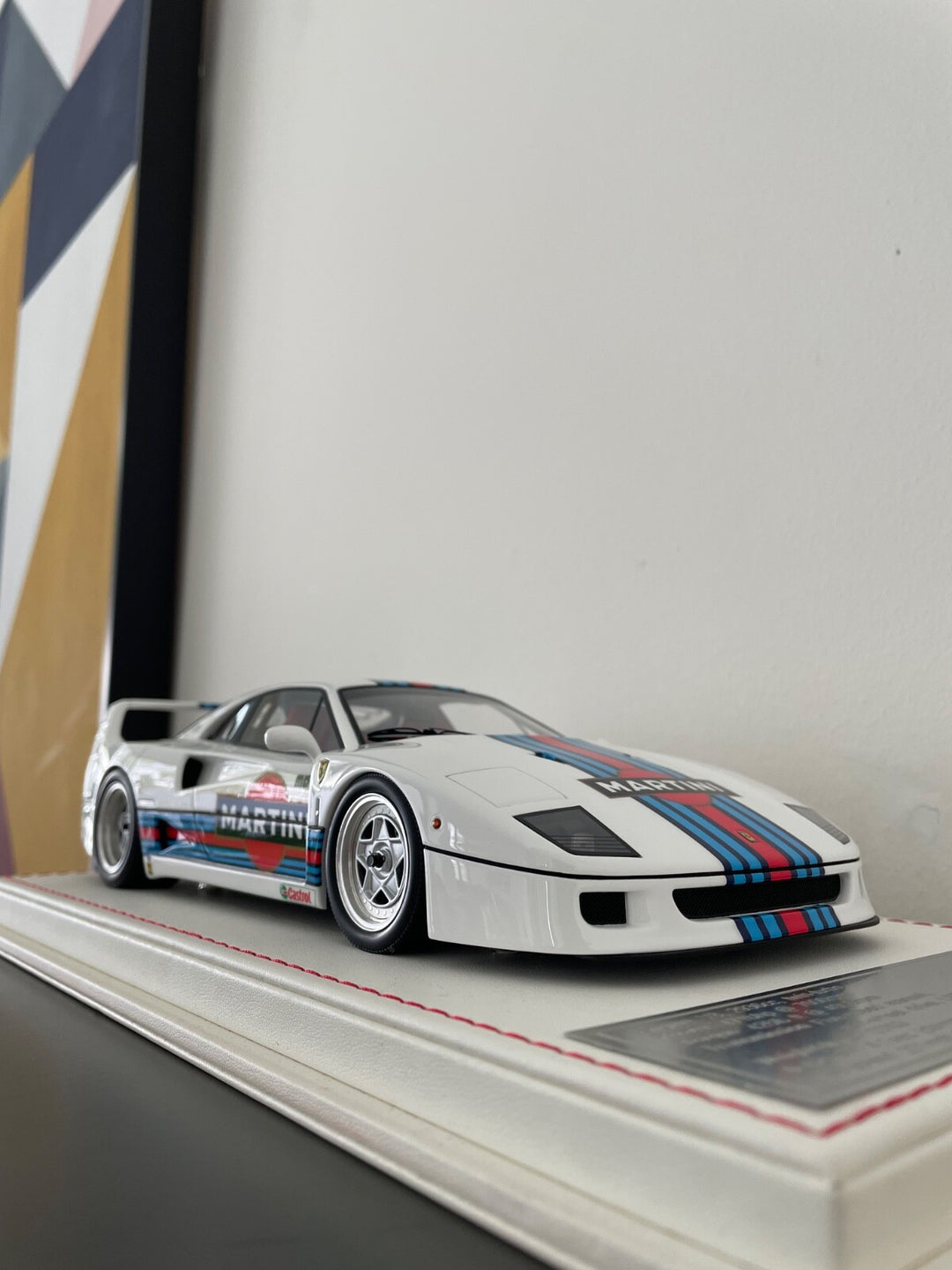 Ferrari F40 (White, Martini) [Davis & Giovanni] 1/18 scale
