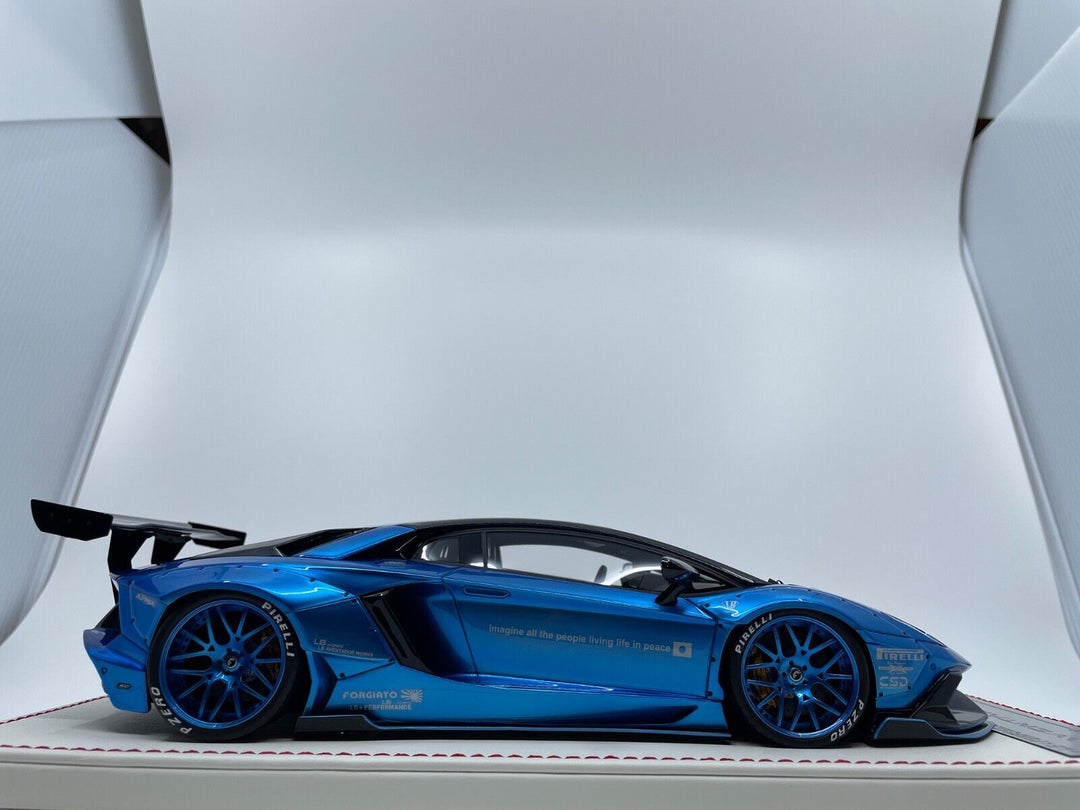 Lamborghini Aventador LP720-4 LBWK (Chrome Blue) [Davis & Giovanni] 1:18 scale