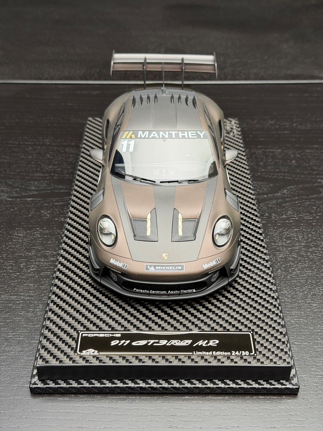 Porsche Gt3 RS MR (Matte Dark Brown) [VIP scale Models] 1/18 scale